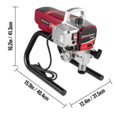 Pistolet de Pulvérisation de à Haute Pression, Sans Air, 1800 W, 2,5 l/min